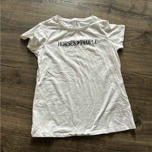 Girls riding sport tee